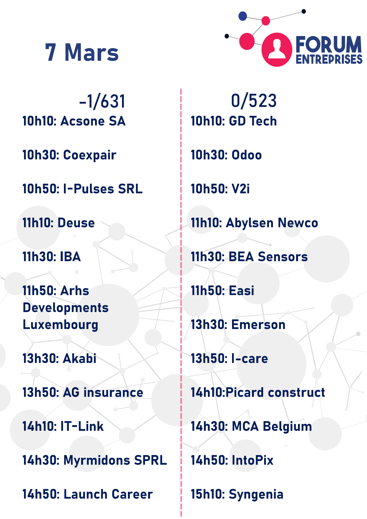Conférences 7 mars